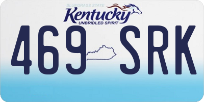 KY license plate 469SRK