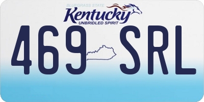 KY license plate 469SRL