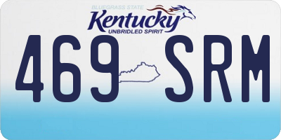 KY license plate 469SRM