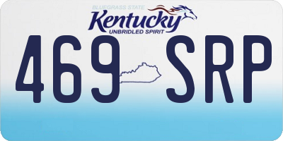 KY license plate 469SRP