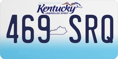 KY license plate 469SRQ
