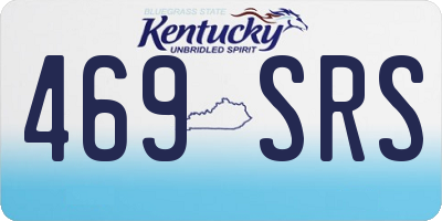 KY license plate 469SRS