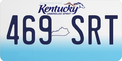 KY license plate 469SRT