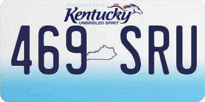 KY license plate 469SRU