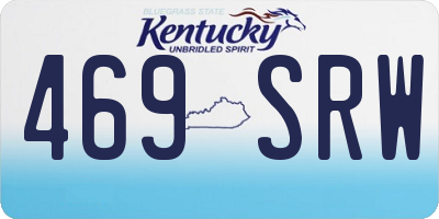 KY license plate 469SRW