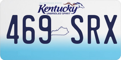 KY license plate 469SRX