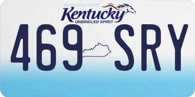KY license plate 469SRY
