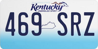 KY license plate 469SRZ