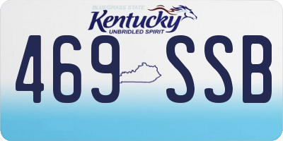 KY license plate 469SSB