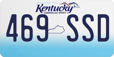 KY license plate 469SSD
