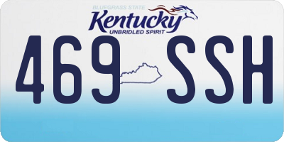 KY license plate 469SSH