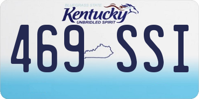 KY license plate 469SSI