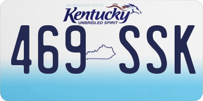 KY license plate 469SSK