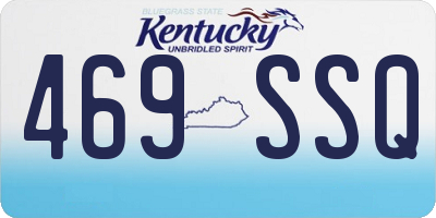 KY license plate 469SSQ