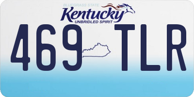 KY license plate 469TLR