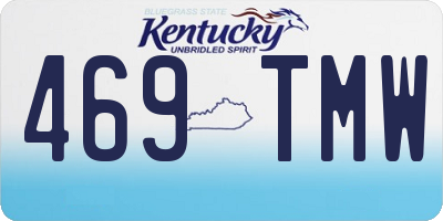 KY license plate 469TMW