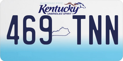 KY license plate 469TNN