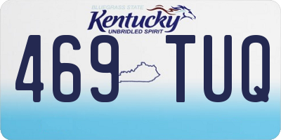 KY license plate 469TUQ
