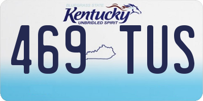 KY license plate 469TUS