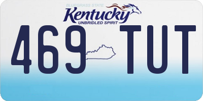 KY license plate 469TUT