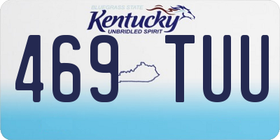 KY license plate 469TUU