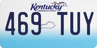 KY license plate 469TUY