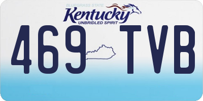KY license plate 469TVB
