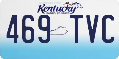 KY license plate 469TVC