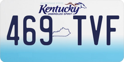 KY license plate 469TVF
