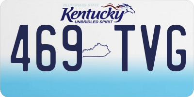 KY license plate 469TVG