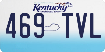 KY license plate 469TVL