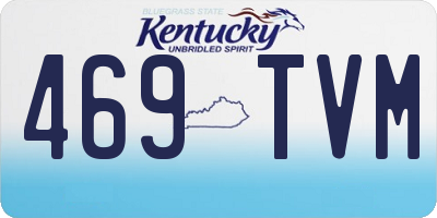 KY license plate 469TVM