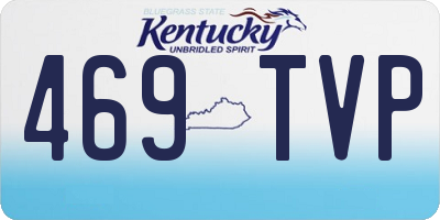 KY license plate 469TVP