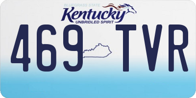 KY license plate 469TVR