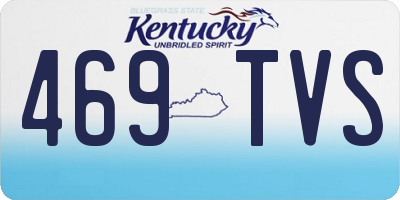 KY license plate 469TVS