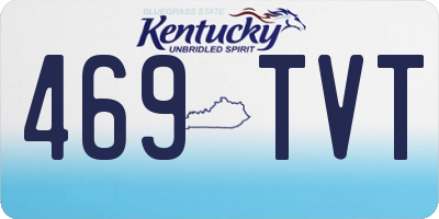 KY license plate 469TVT