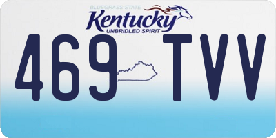 KY license plate 469TVV
