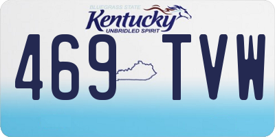 KY license plate 469TVW