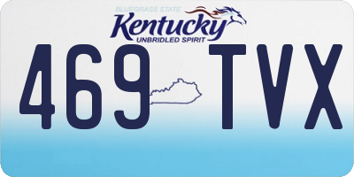 KY license plate 469TVX