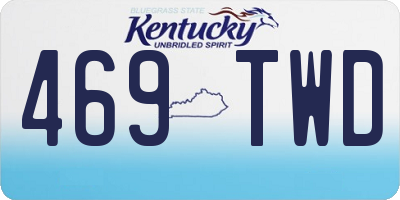 KY license plate 469TWD