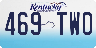 KY license plate 469TWO