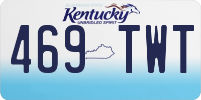 KY license plate 469TWT