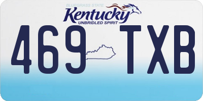 KY license plate 469TXB