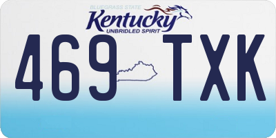 KY license plate 469TXK