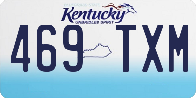 KY license plate 469TXM