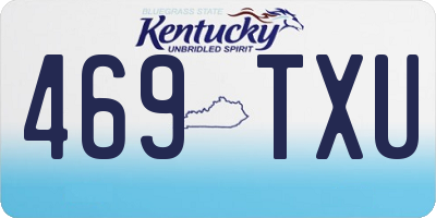 KY license plate 469TXU