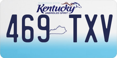 KY license plate 469TXV
