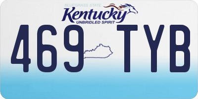 KY license plate 469TYB