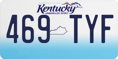 KY license plate 469TYF