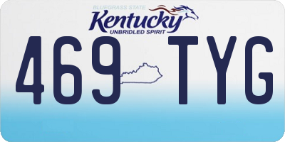 KY license plate 469TYG